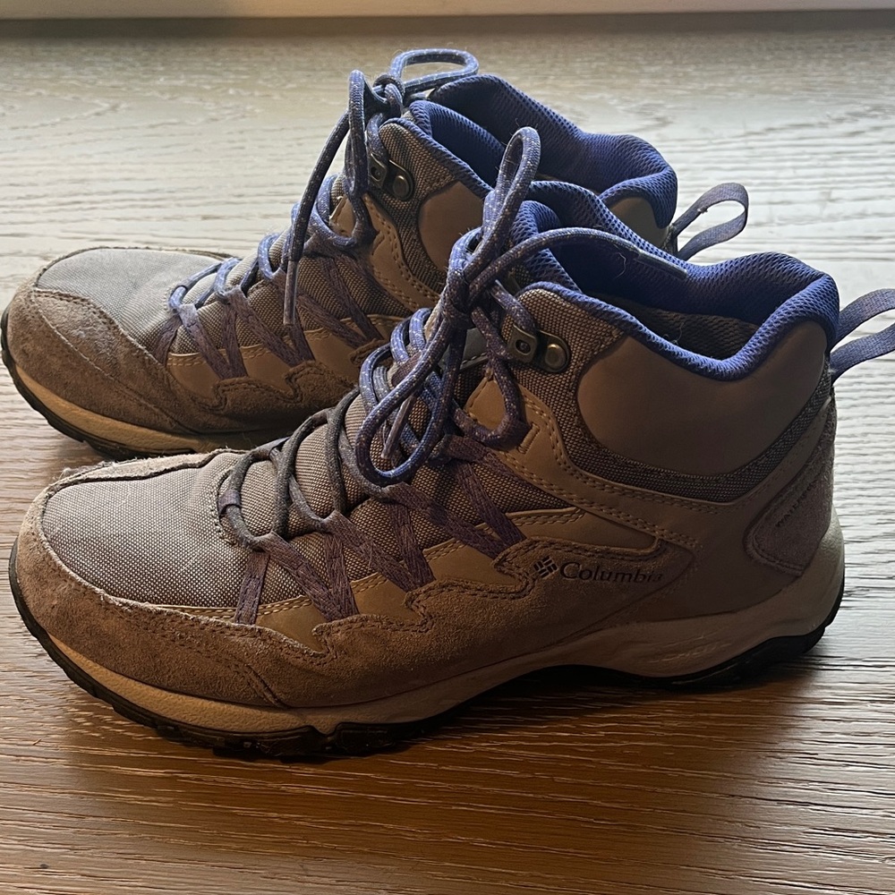 Columbia Gray and Purple Outdoor Boots